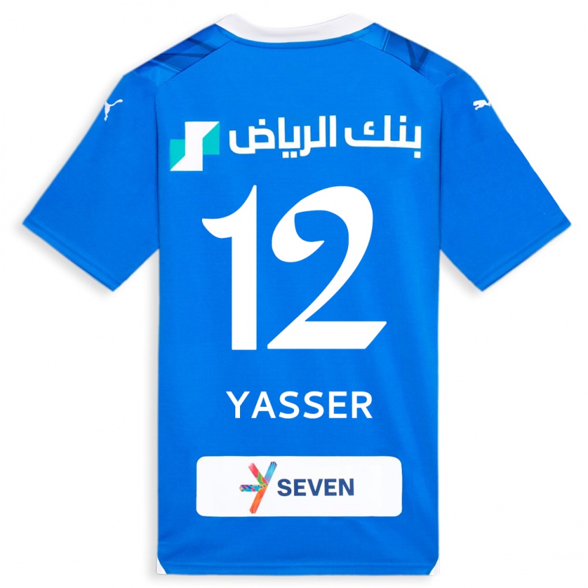 Kinderen Yasser Al-Shahrani #12 Blauw Thuisshirt Thuistenue 2023/24 T-Shirt