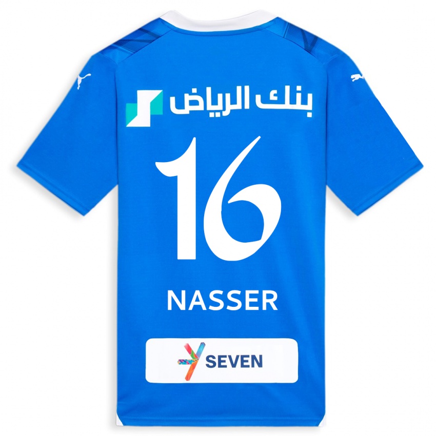 Kinderen Nasser Al-Dawsari #16 Blauw Thuisshirt Thuistenue 2023/24 T-Shirt