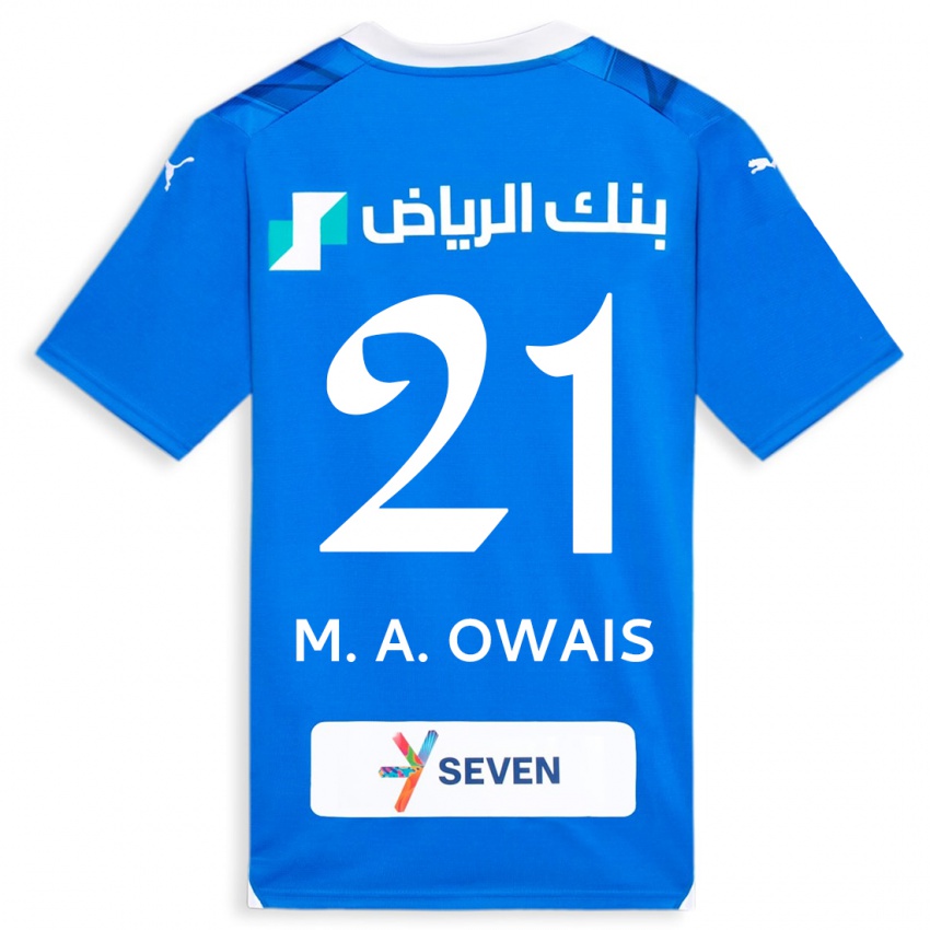 Kinderen Mohammed Al-Owais #21 Blauw Thuisshirt Thuistenue 2023/24 T-Shirt