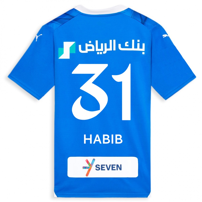 Kinderen Habib Al-Wutaian #31 Blauw Thuisshirt Thuistenue 2023/24 T-Shirt