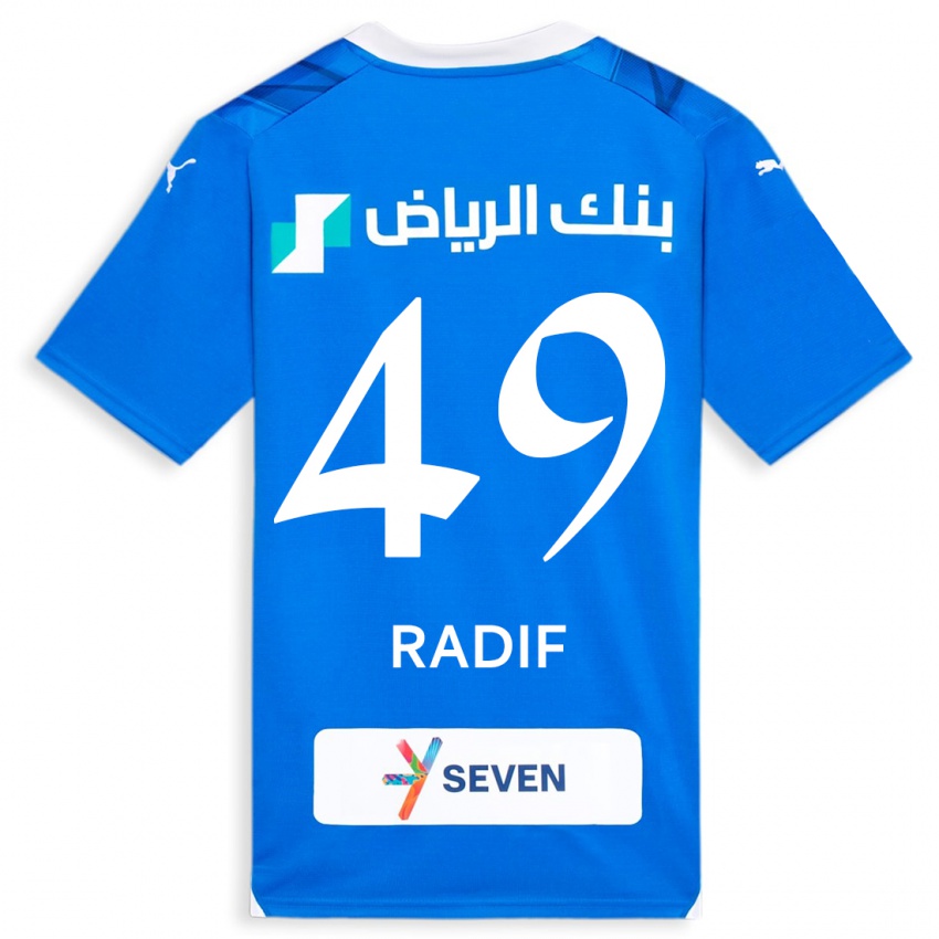 Kinderen Abdullah Radif #49 Blauw Thuisshirt Thuistenue 2023/24 T-Shirt