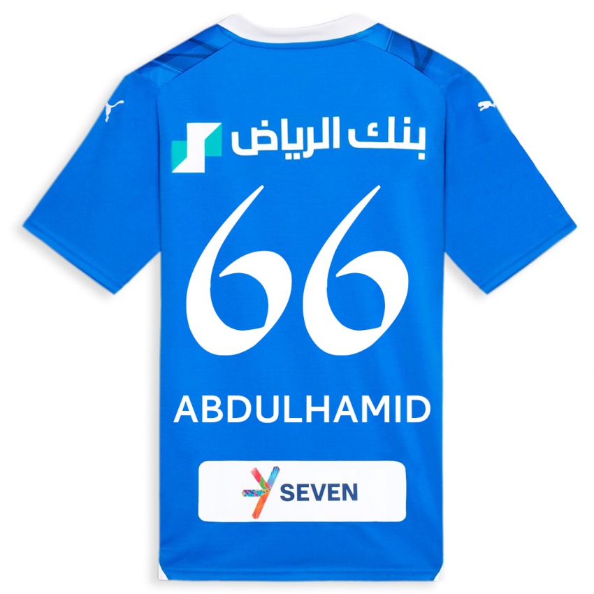 Kinderen Saud Abdulhamid #66 Blauw Thuisshirt Thuistenue 2023/24 T-Shirt