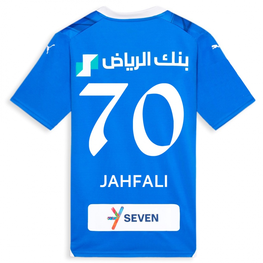 Kinderen Mohammed Jahfali #70 Blauw Thuisshirt Thuistenue 2023/24 T-Shirt