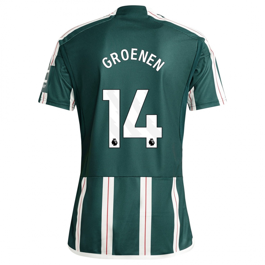 Kinderen Jackie Groenen #14 Donkergroen Uitshirt Uittenue 2023/24 T-Shirt