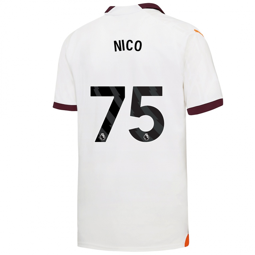 Kinderen Nico O'reilly #75 Wit Uitshirt Uittenue 2023/24 T-Shirt