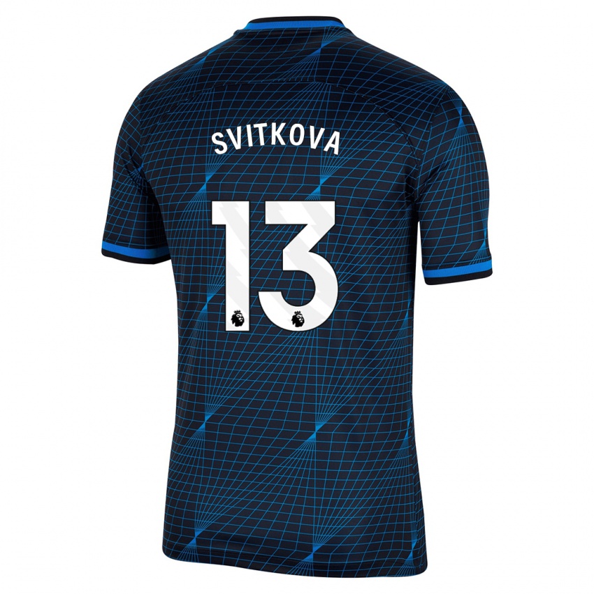 Kinderen Katerina Svitkova #13 Donkerblauw Uitshirt Uittenue 2023/24 T-Shirt
