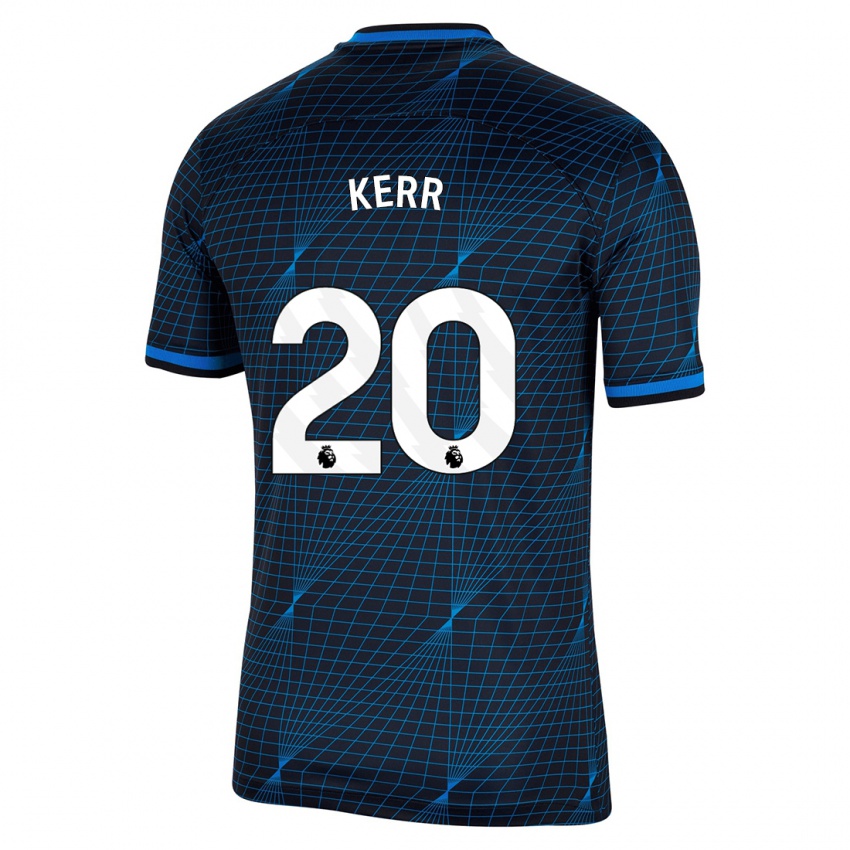 Kinderen Sam Kerr #20 Donkerblauw Uitshirt Uittenue 2023/24 T-Shirt