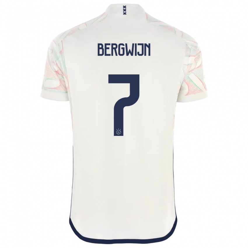 Kinderen Steven Bergwijn #7 Wit Uitshirt Uittenue 2023/24 T-Shirt