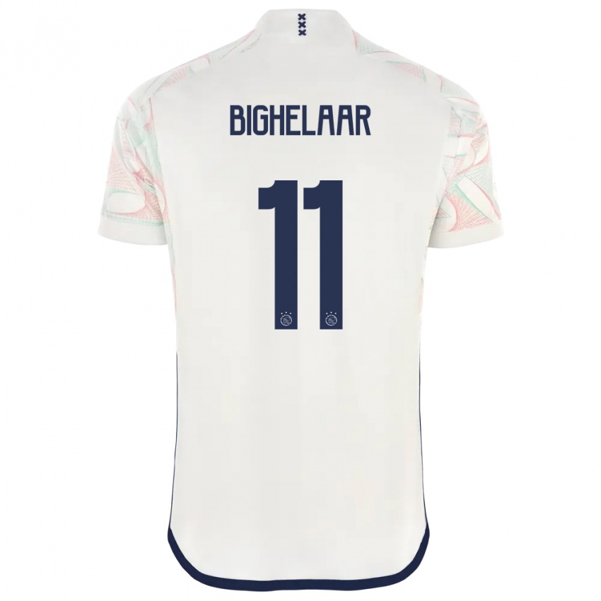 Kinderen Marjolijn Van Den Bighelaar #11 Wit Uitshirt Uittenue 2023/24 T-Shirt