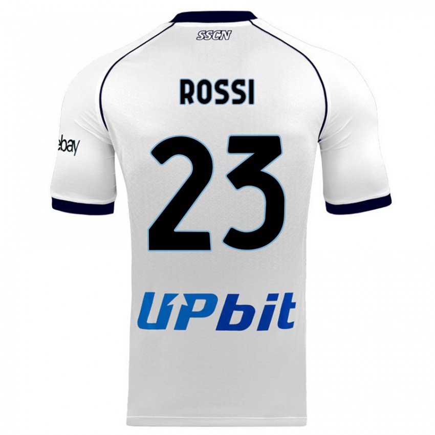 Kinderen Leonardo Rossi #23 Wit Uitshirt Uittenue 2023/24 T-Shirt