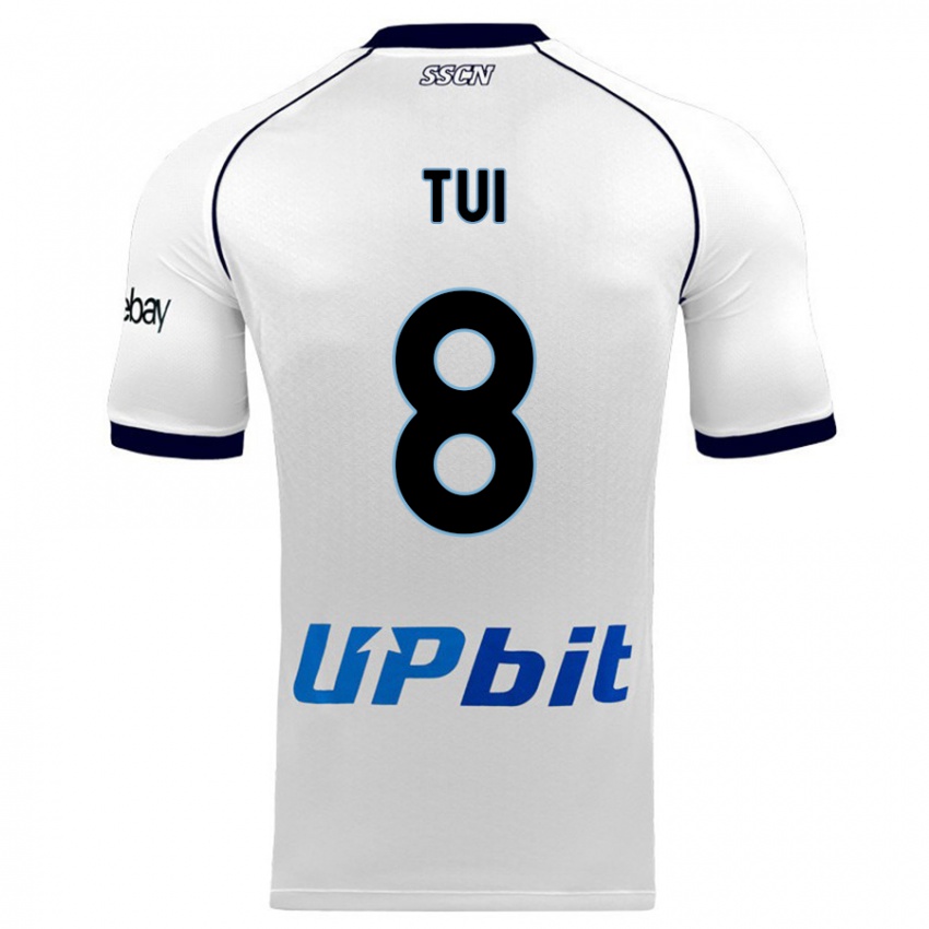 Kinderen Sara Tui #8 Wit Uitshirt Uittenue 2023/24 T-Shirt