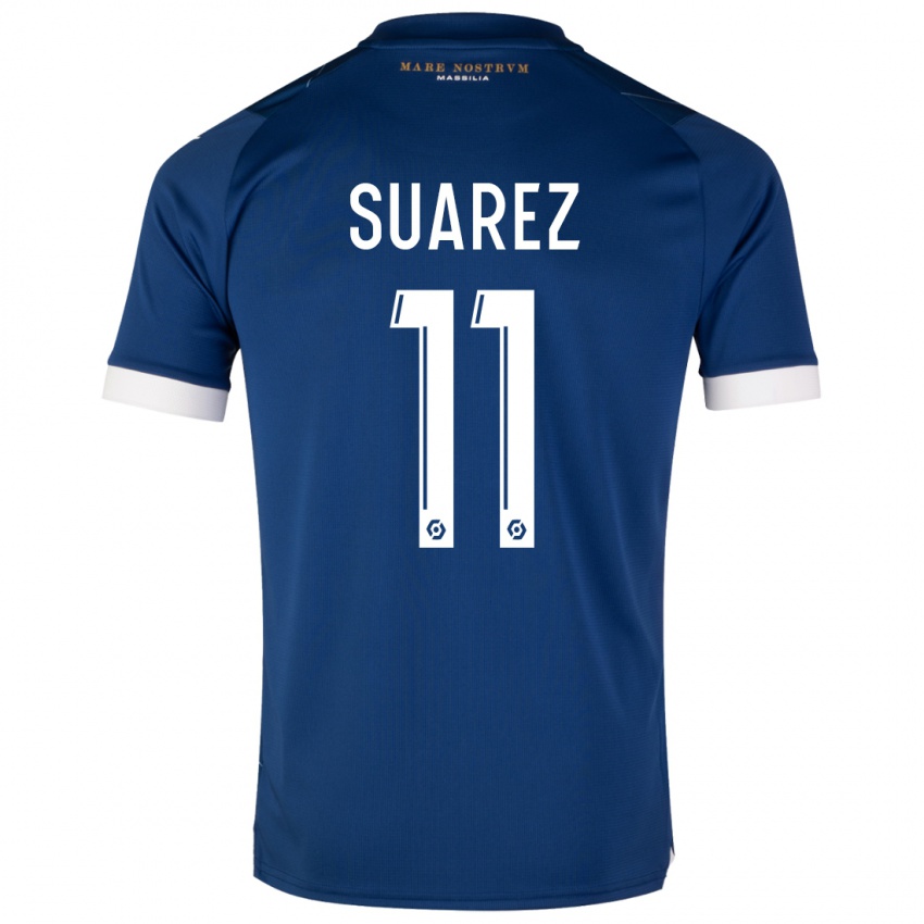 Kinderen Luis Suarez #11 Donkerblauw Uitshirt Uittenue 2023/24 T-Shirt