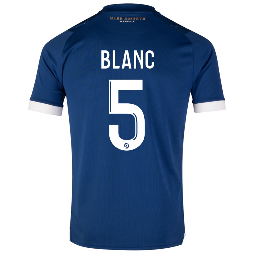 Kinderen Amandine Blanc #5 Donkerblauw Uitshirt Uittenue 2023/24 T-Shirt