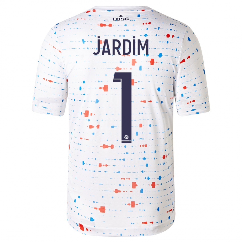 Kinderen Leo Jardim #1 Wit Uitshirt Uittenue 2023/24 T-Shirt