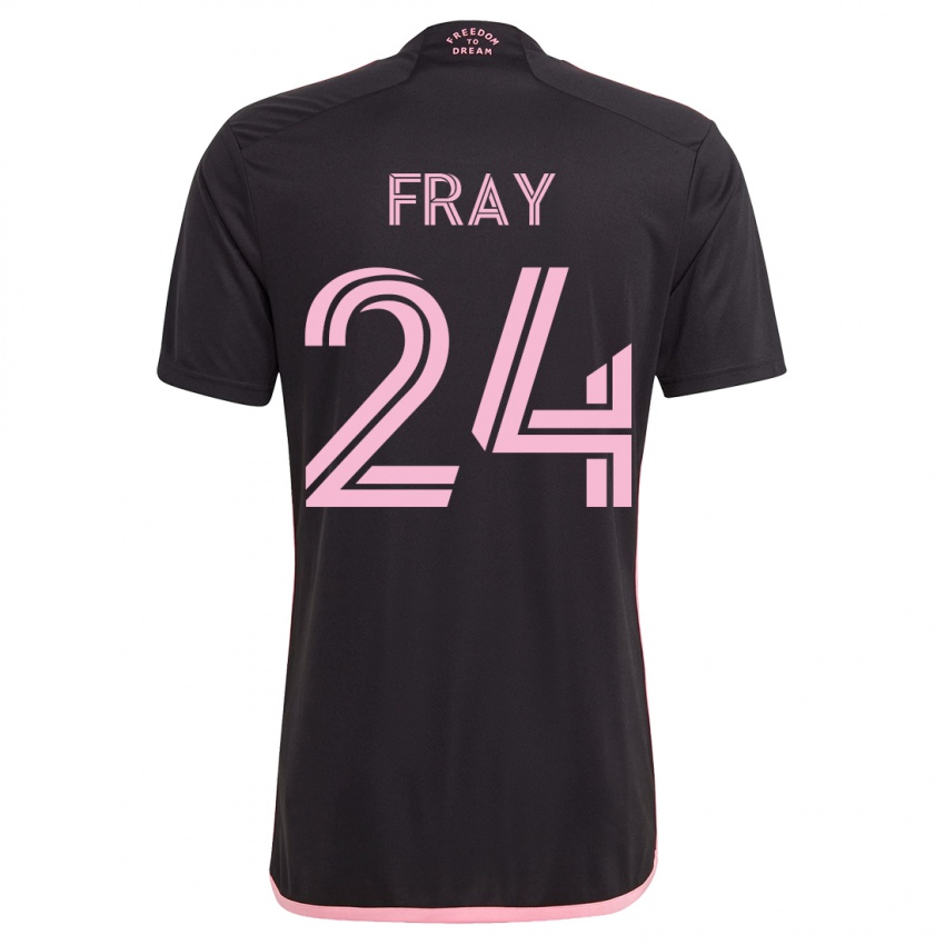 Kinderen Ian Fray #24 Zwart Uitshirt Uittenue 2023/24 T-Shirt