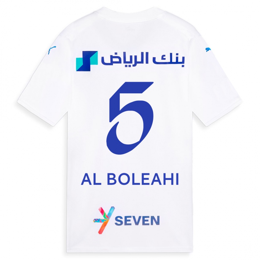 Kinderen Ali Al-Boleahi #5 Wit Uitshirt Uittenue 2023/24 T-Shirt