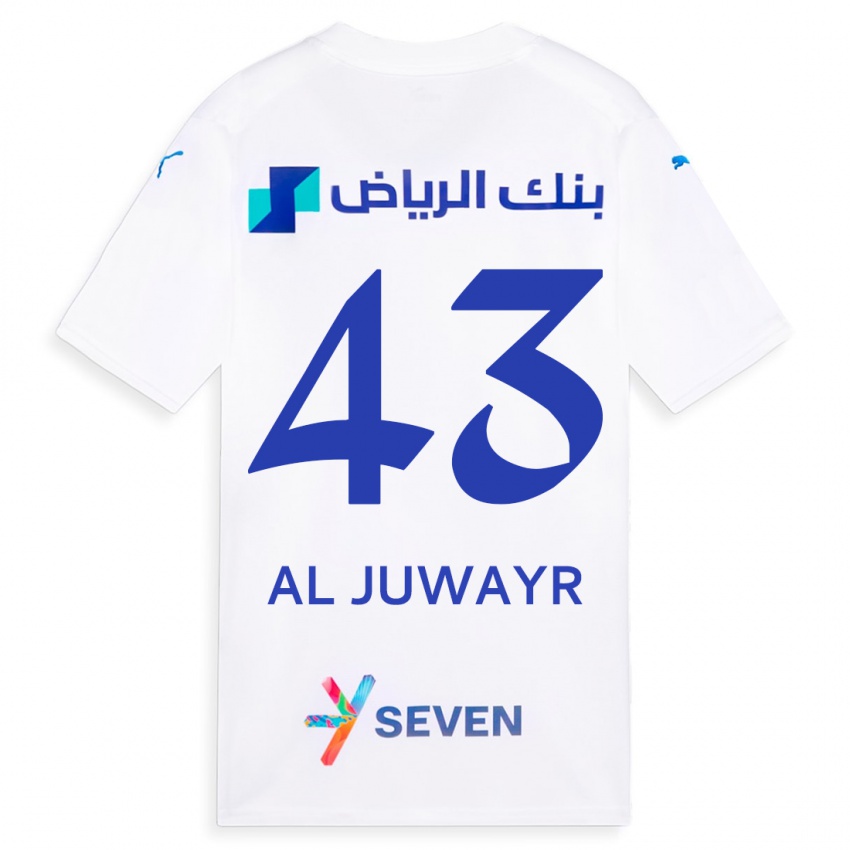 Kinderen Musab Al-Juwayr #43 Wit Uitshirt Uittenue 2023/24 T-Shirt