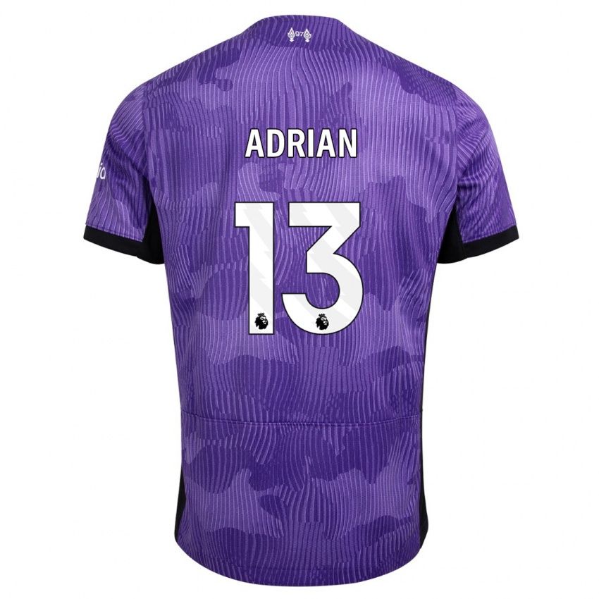 Kinderen Adrian #13 Paars Thuisshirt Derde Tenue 2023/24 T-Shirt