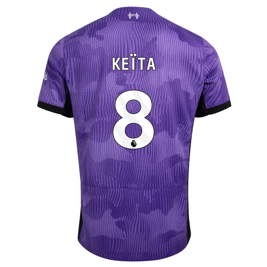 Kinderen Naby Keïta #8 Paars Thuisshirt Derde Tenue 2023/24 T-Shirt