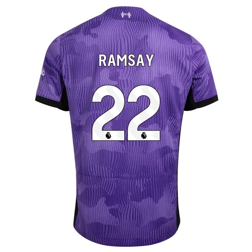 Kinderen Calvin Ramsay #22 Paars Thuisshirt Derde Tenue 2023/24 T-Shirt