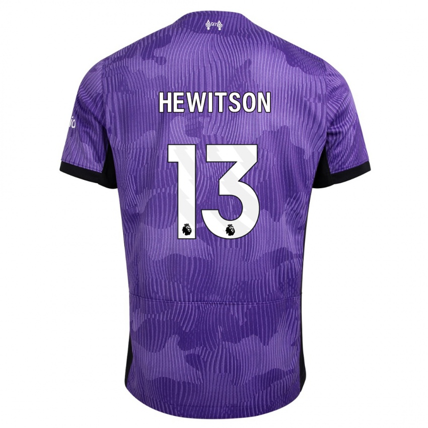 Kinderen Luke Hewitson #13 Paars Thuisshirt Derde Tenue 2023/24 T-Shirt