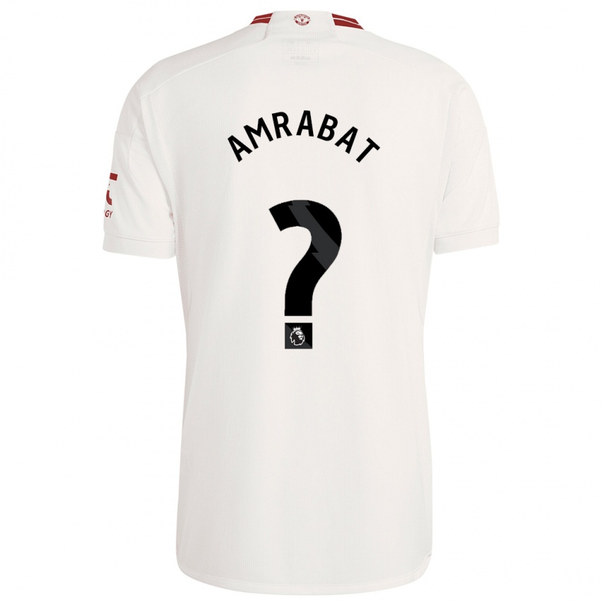 Kinderen Sofyan Amrabat #0 Wit Thuisshirt Derde Tenue 2023/24 T-Shirt