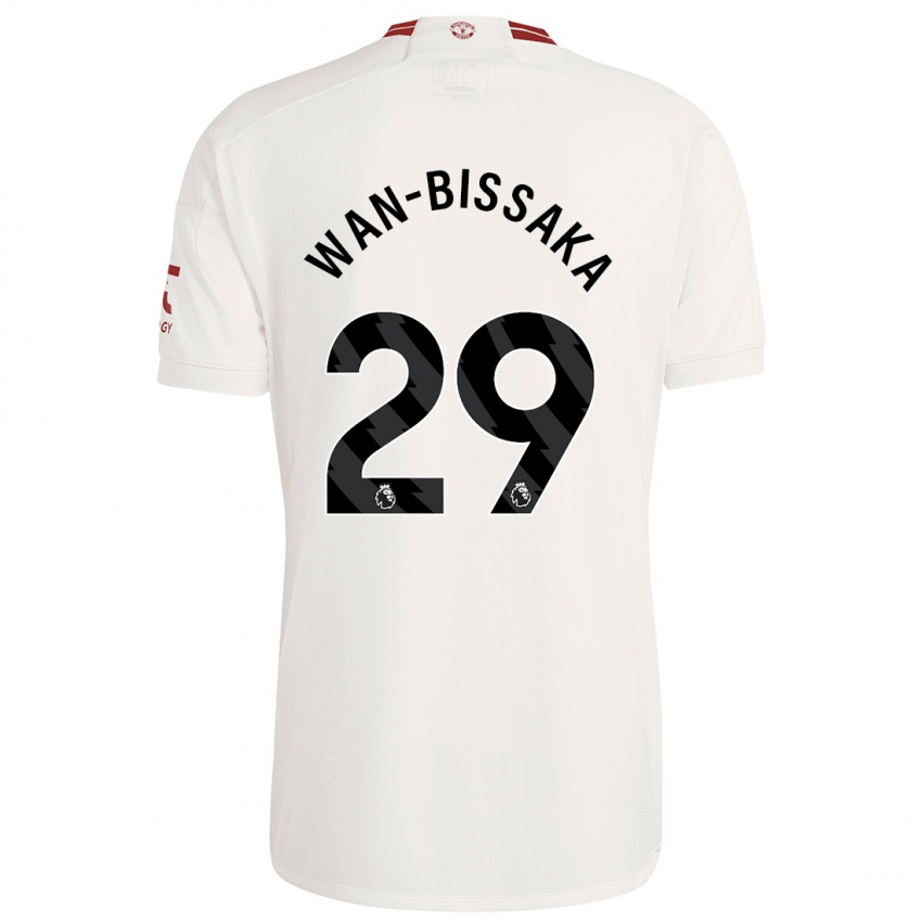 Kinderen Aaron Wan-Bissaka #29 Wit Thuisshirt Derde Tenue 2023/24 T-Shirt