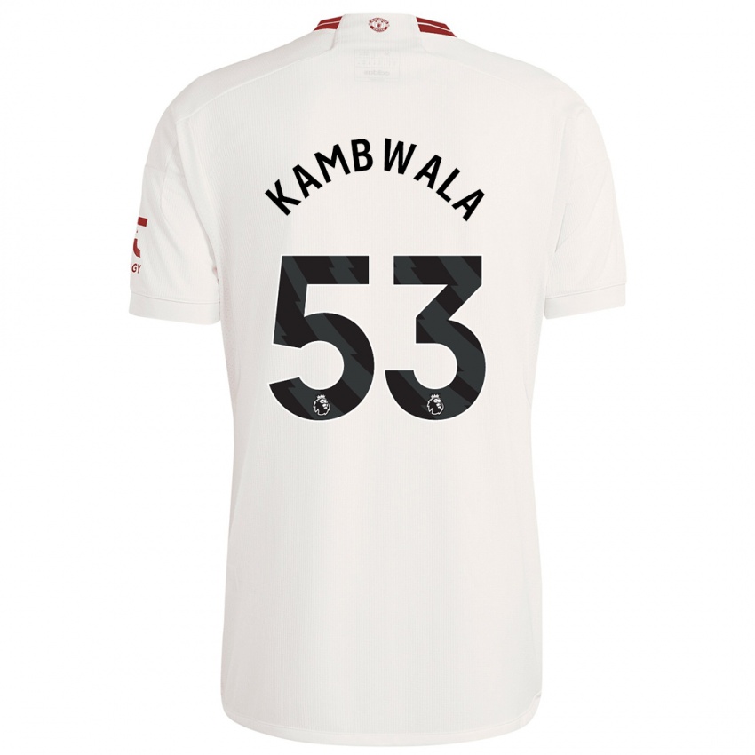 Kinderen Willy Kambwala #53 Wit Thuisshirt Derde Tenue 2023/24 T-Shirt