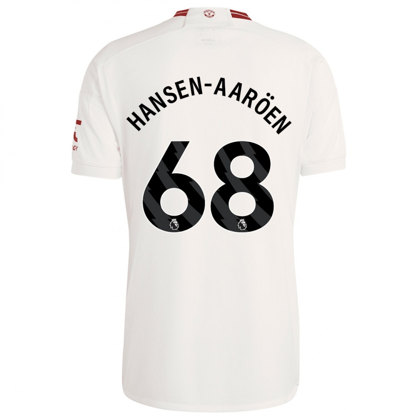 Kinderen Isak Hansen-Aaröen #68 Wit Thuisshirt Derde Tenue 2023/24 T-Shirt