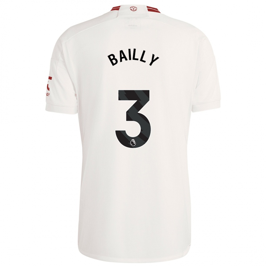 Kinderen Eric Bailly #3 Wit Thuisshirt Derde Tenue 2023/24 T-Shirt