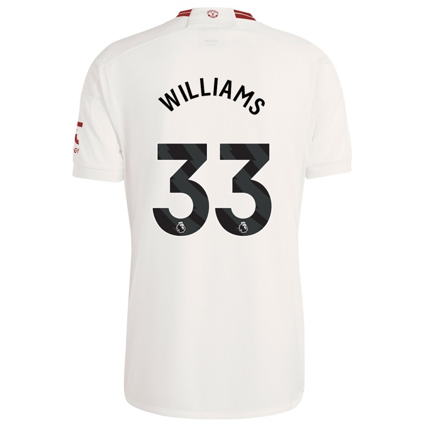 Kinderen Brandon Williams #33 Wit Thuisshirt Derde Tenue 2023/24 T-Shirt