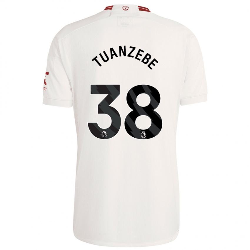 Kinderen Axel Tuanzebe #38 Wit Thuisshirt Derde Tenue 2023/24 T-Shirt