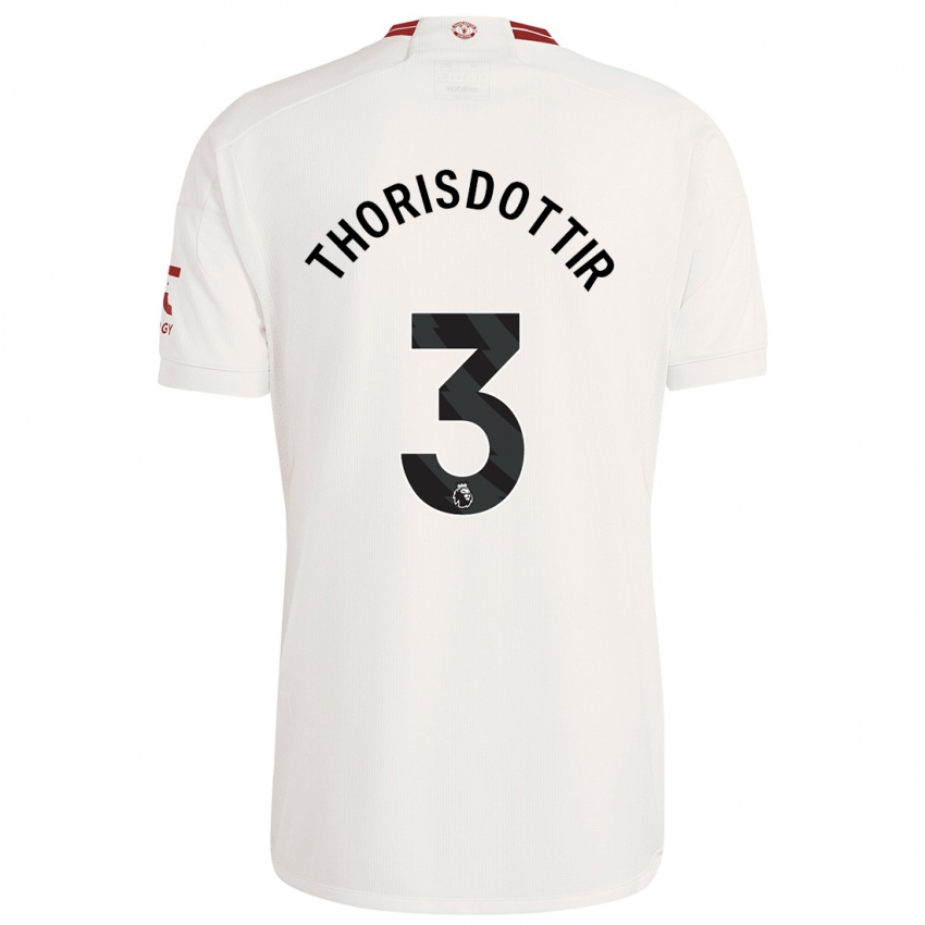 Kinderen Maria Thorisdottir #3 Wit Thuisshirt Derde Tenue 2023/24 T-Shirt