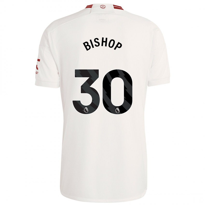 Kinderen Nathan Bishop #30 Wit Thuisshirt Derde Tenue 2023/24 T-Shirt