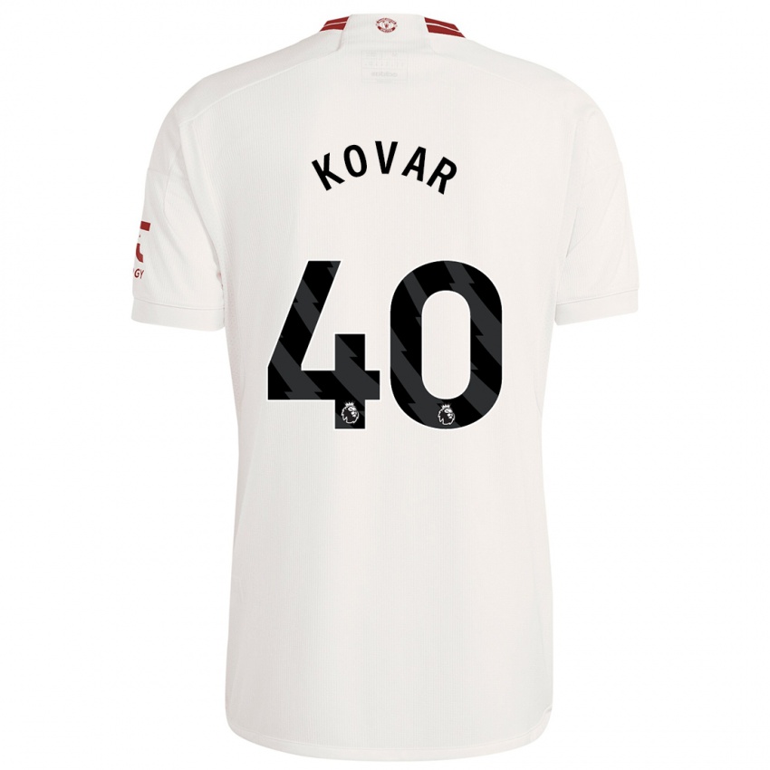 Kinderen Matej Kovar #40 Wit Thuisshirt Derde Tenue 2023/24 T-Shirt