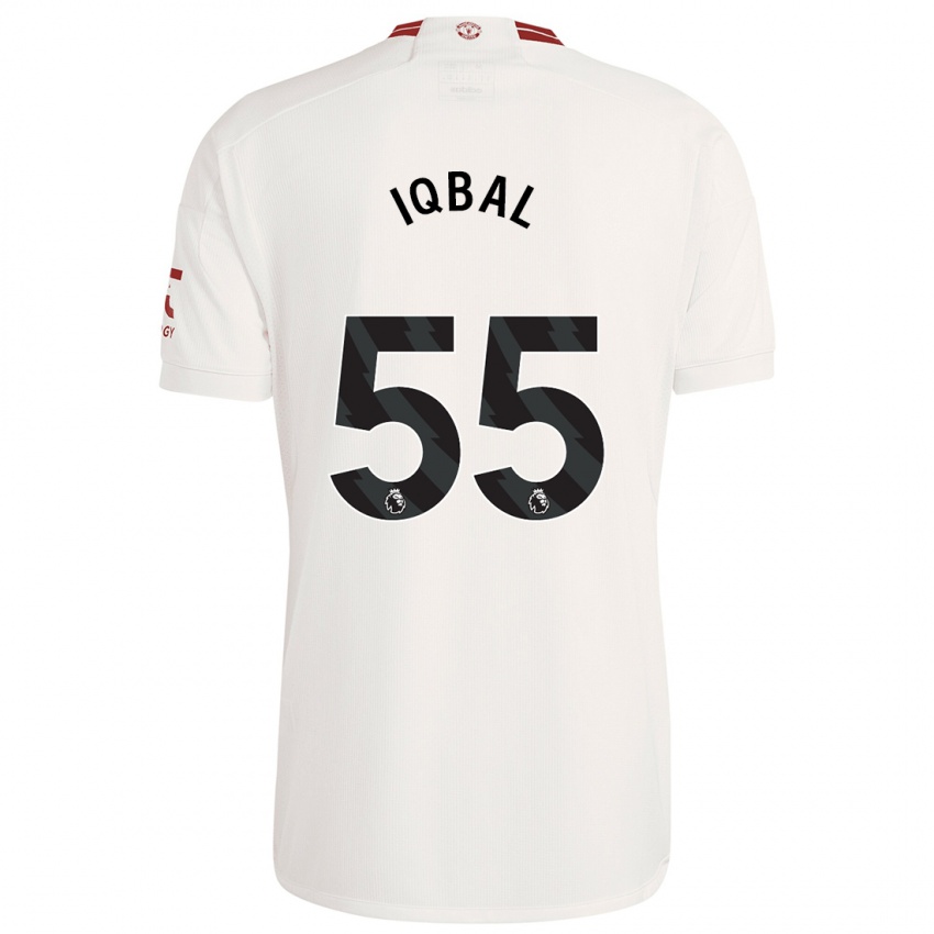 Kinderen Zidane Iqbal #55 Wit Thuisshirt Derde Tenue 2023/24 T-Shirt