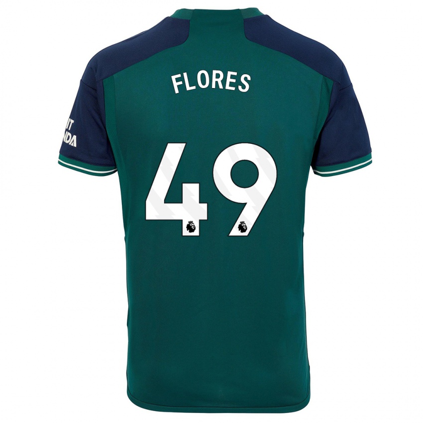 Kinderen Marcelo Flores #49 Groente Thuisshirt Derde Tenue 2023/24 T-Shirt