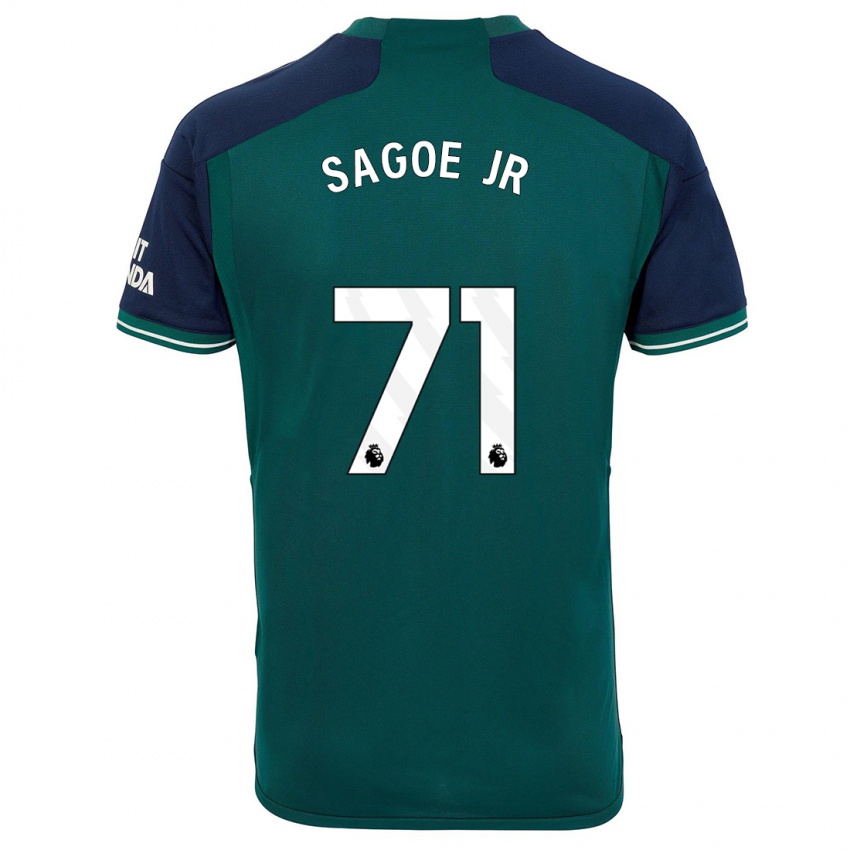 Kinderen Charles Sagoe Jr #71 Groente Thuisshirt Derde Tenue 2023/24 T-Shirt