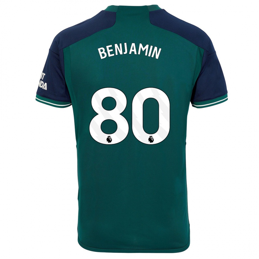 Kinderen Omari Benjamin #80 Groente Thuisshirt Derde Tenue 2023/24 T-Shirt