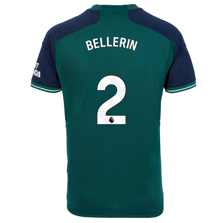 Kinderen Hector Bellerin #2 Groente Thuisshirt Derde Tenue 2023/24 T-Shirt