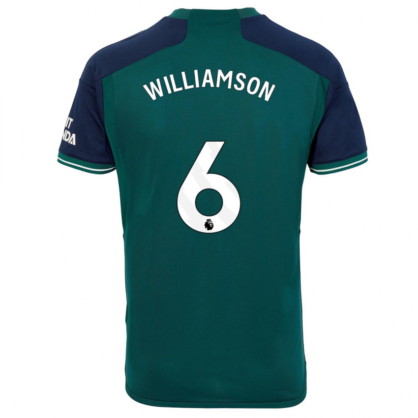 Kinderen Leah Williamson #6 Groente Thuisshirt Derde Tenue 2023/24 T-Shirt