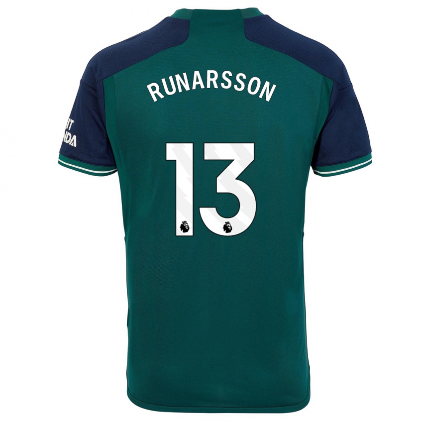 Kinderen Runar Alex Runarsson #13 Groente Thuisshirt Derde Tenue 2023/24 T-Shirt