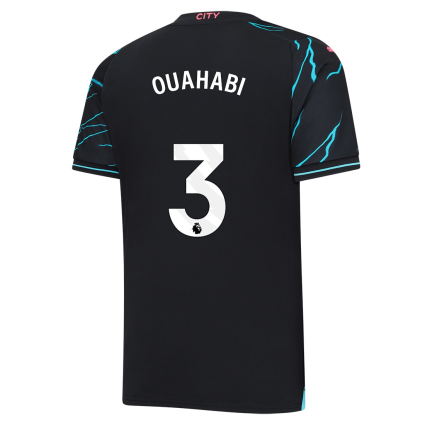 Kinderen Leila Ouahabi #3 Donkerblauw Thuisshirt Derde Tenue 2023/24 T-Shirt