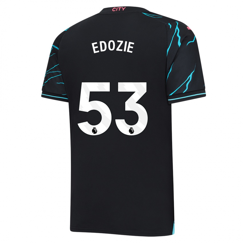 Kinderen Samuel Edozie #53 Donkerblauw Thuisshirt Derde Tenue 2023/24 T-Shirt