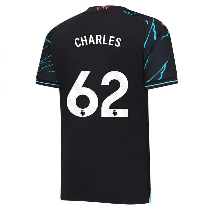 Kinderen Shea Charles #62 Donkerblauw Thuisshirt Derde Tenue 2023/24 T-Shirt