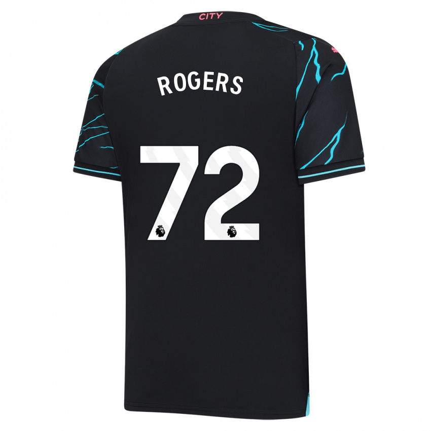 Kinderen Morgan Rogers #72 Donkerblauw Thuisshirt Derde Tenue 2023/24 T-Shirt