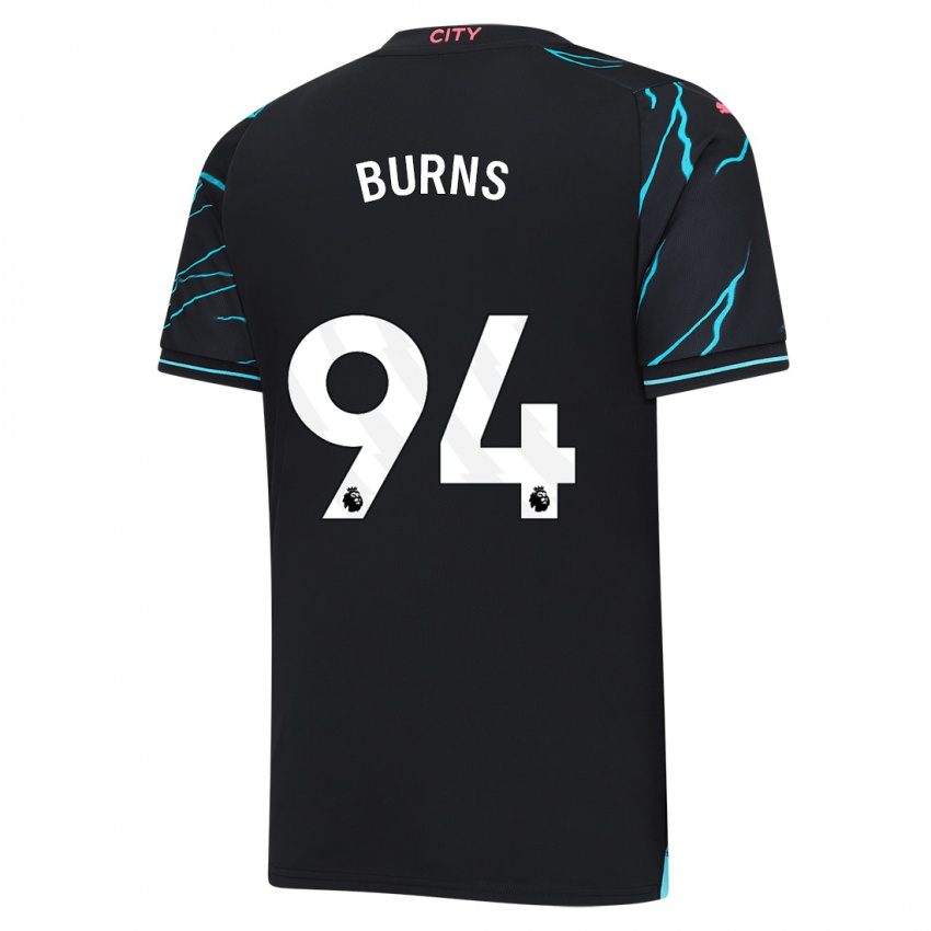 Kinderen Finley Burns #94 Donkerblauw Thuisshirt Derde Tenue 2023/24 T-Shirt