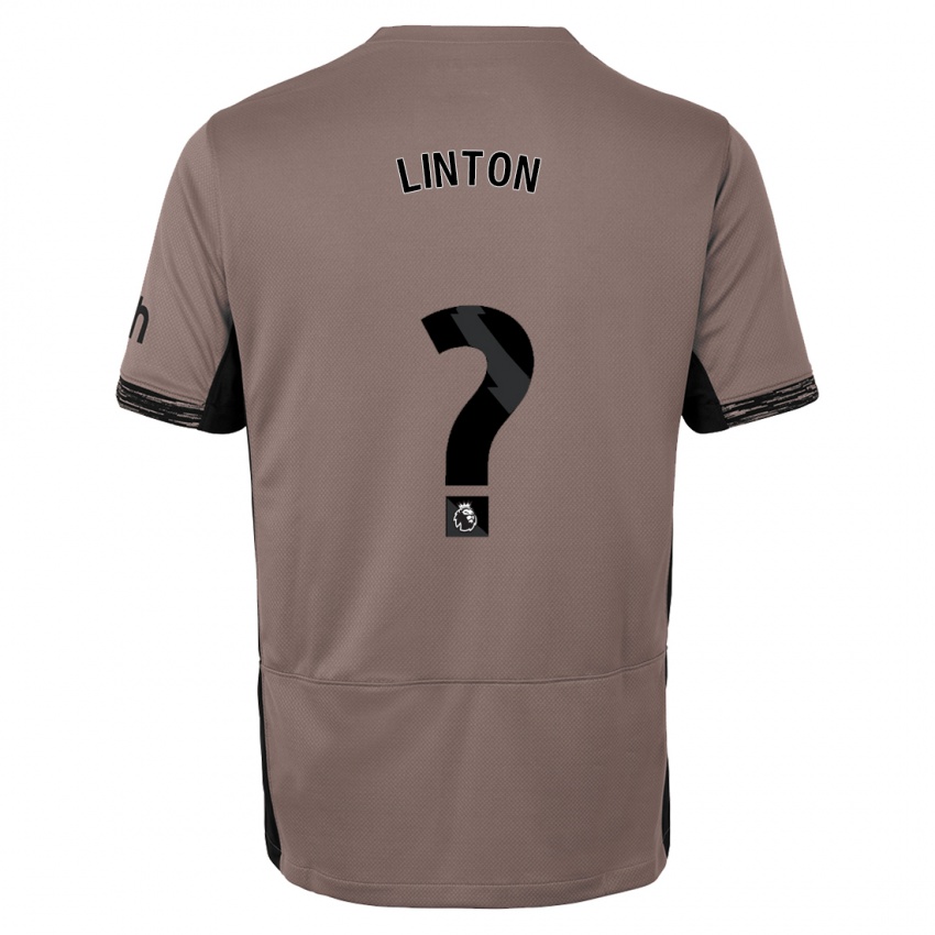 Kinderen Jahziah Linton #0 Donker Beige Thuisshirt Derde Tenue 2023/24 T-Shirt