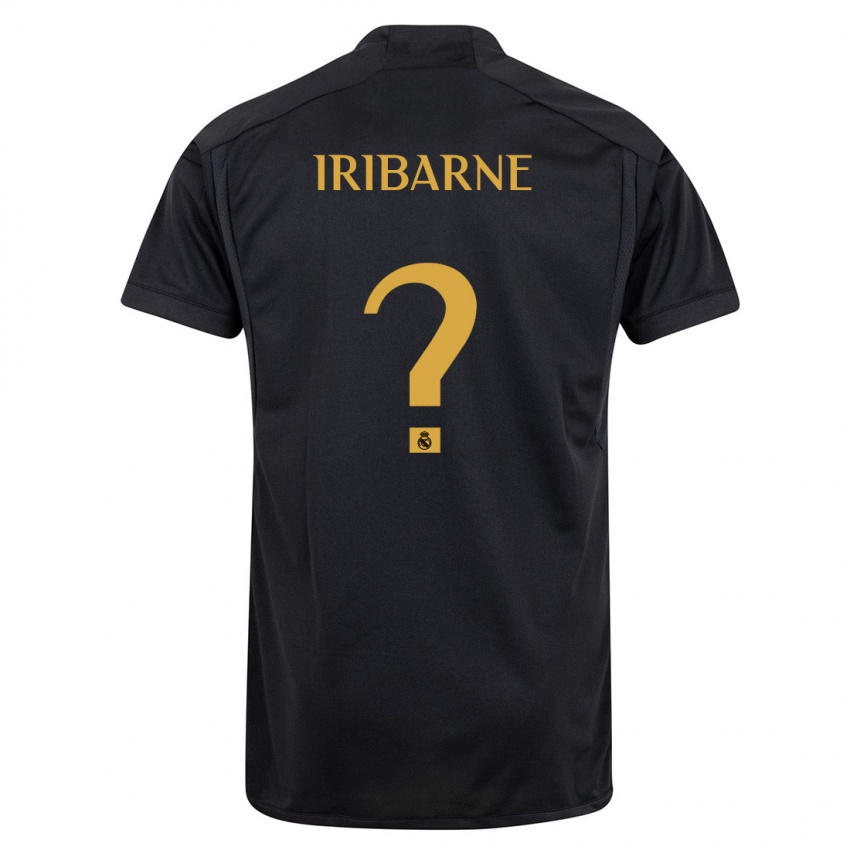 Kinderen Bruno Iribarne #0 Zwart Thuisshirt Derde Tenue 2023/24 T-Shirt