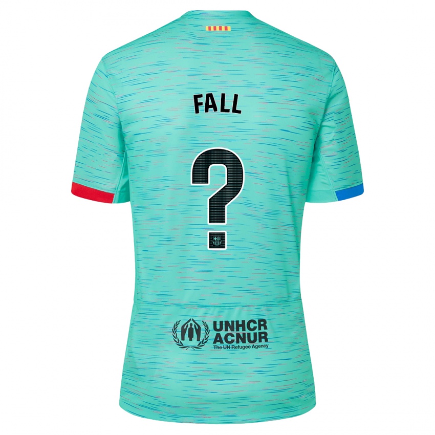 Kinderen Mamadou Fall #0 Licht Aqua Thuisshirt Derde Tenue 2023/24 T-Shirt